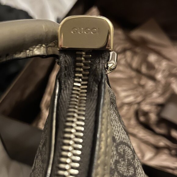 Authentic Brown Gucci Monogram GG Plus Joy Hobo Purse - Picture 16 of 16